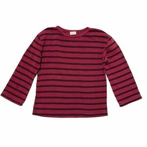 ZARA Maroon Striped Wide Sleeve Sweatshirt
